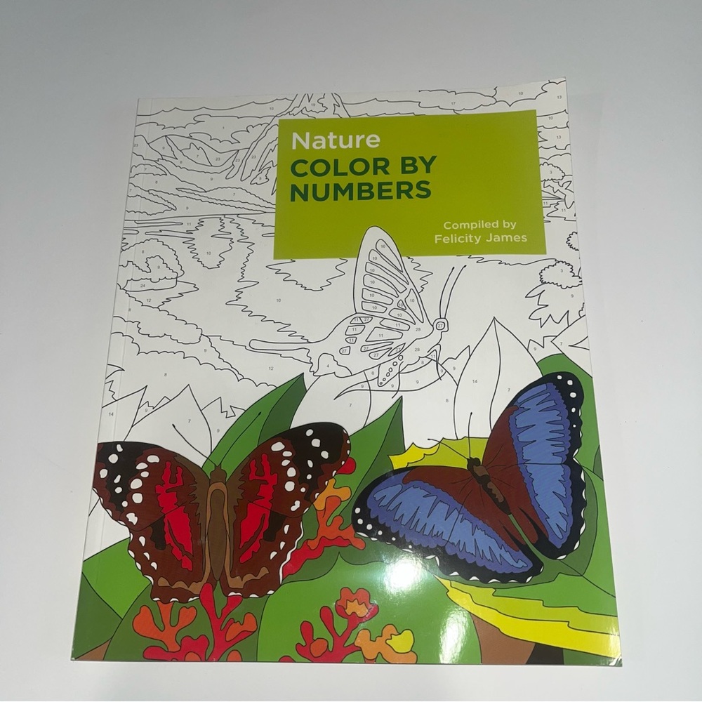 Adult Colouring Book - Nature Colour by Number